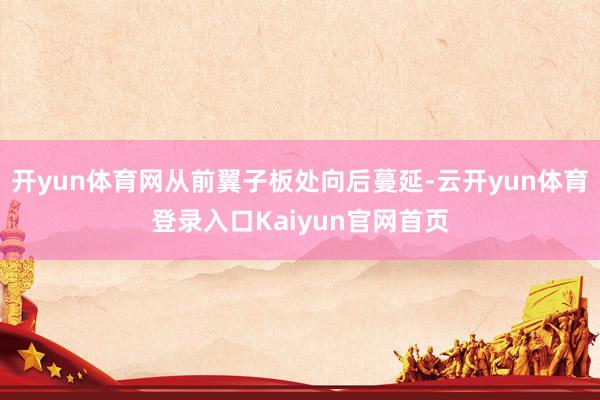 开yun体育网从前翼子板处向后蔓延-云开yun体育登录入口Kaiyun官网首页